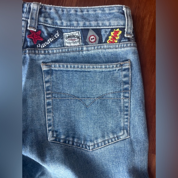 Vintage Z. Cavaricci Denim Jeans with Patches - Picture 1 of 10